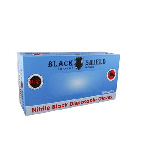 Nitrile Gloves - Small - Black